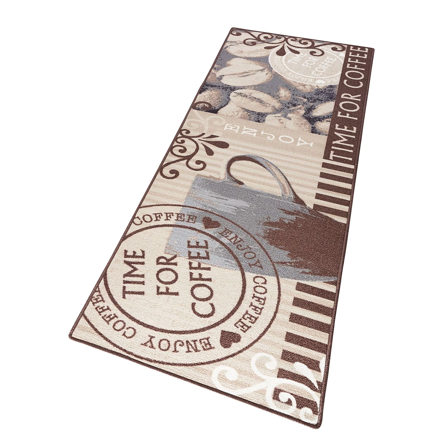 Hanse Home Tapis de couloir Time for Coffee - Tissu - Latte macchiato 5 Hanse Home Tapis de couloir Time for Coffee - Tissu - Latte macchiato – Image 3