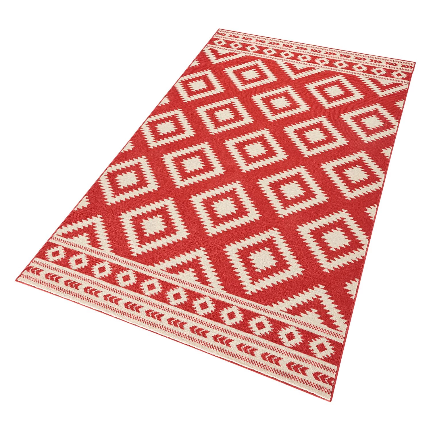 Hanse Home Tapis Ethno - Tissu - Rouge carmin - 120 x 170 cm 5 Hanse Home Tapis Ethno - Tissu - Rouge carmin - 120 x 170 cm – Image 3