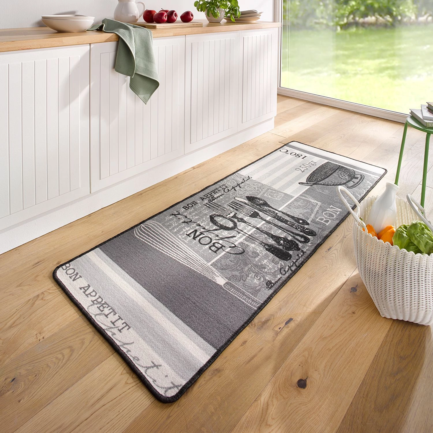 Hanse Home Tapis de couloir Bon Appétit - Tissu - Tourbe 4 Hanse Home Tapis de couloir Bon Appétit - Tissu - Tourbe – Image 2