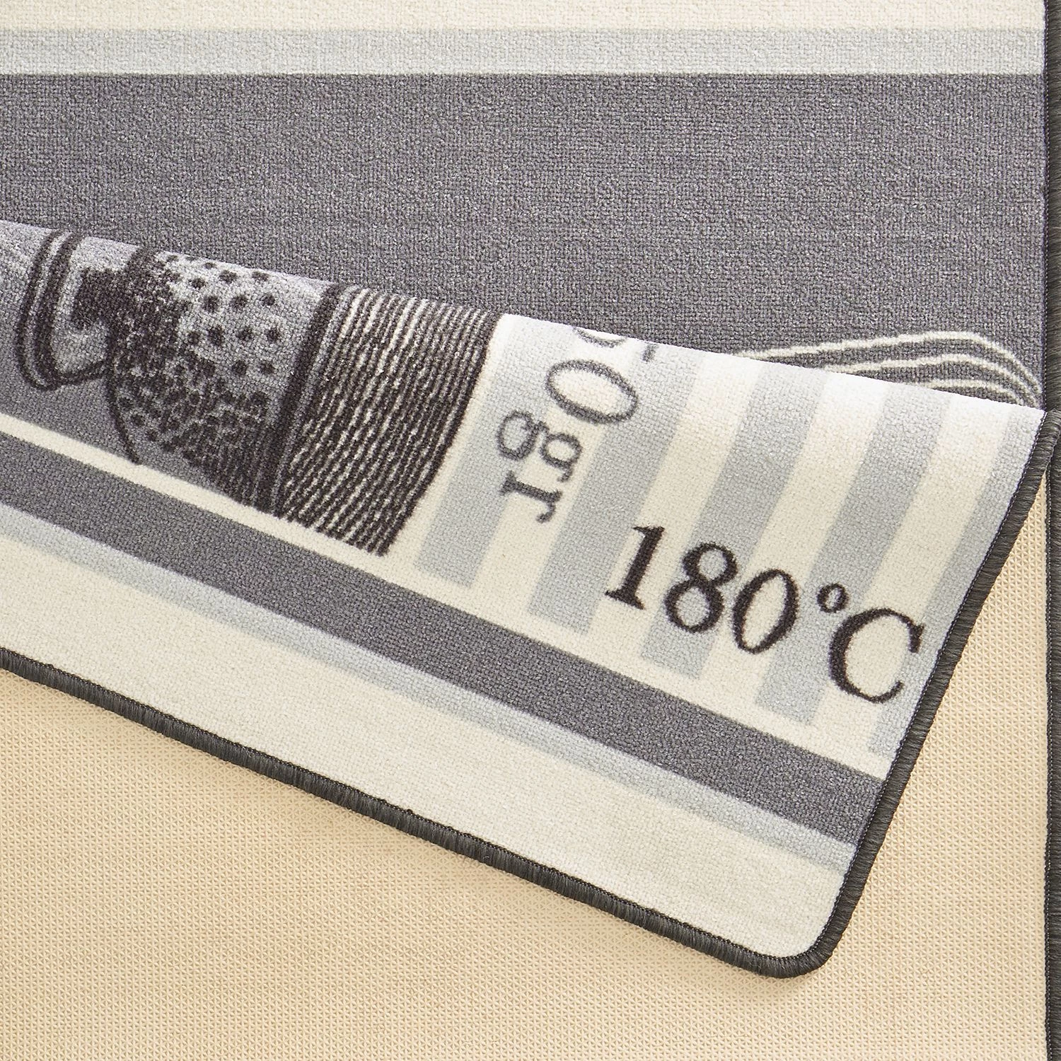 Hanse Home Tapis de couloir Bon Appétit - Tissu - Tourbe 6 Hanse Home Tapis de couloir Bon Appétit - Tissu - Tourbe – Image 4