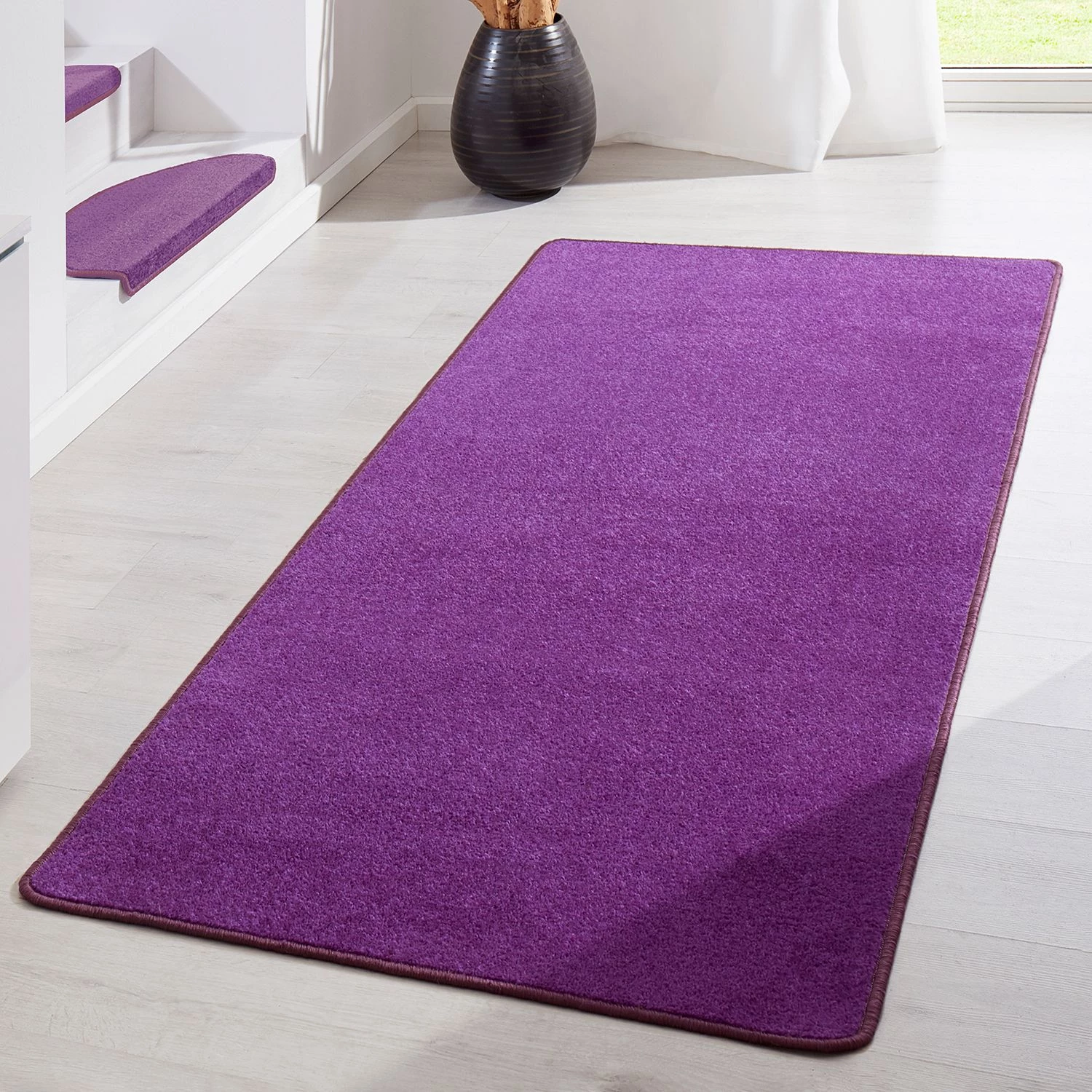 Hanse Home Tapis de couloir Fancy - Tissu - Mauve - 80 x 300 cm 4 Hanse Home Tapis de couloir Fancy - Tissu - Mauve - 80 x 300 cm – Image 2