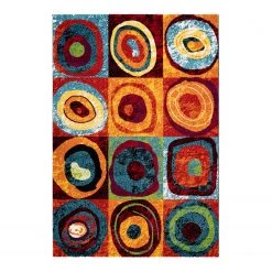 Kayoom Tapis Thailand Phuket - Fibres synthétiques - Multicolore - 80 x 150 cm