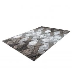 Kayoom Tapis Dominica Tanetane - Fibres synthétiques - Gris - 200 x 290 cm -Tapis Soldes Boutique 1000160745 190301 13364700744 GALLERYIMAGES P000000001000160745