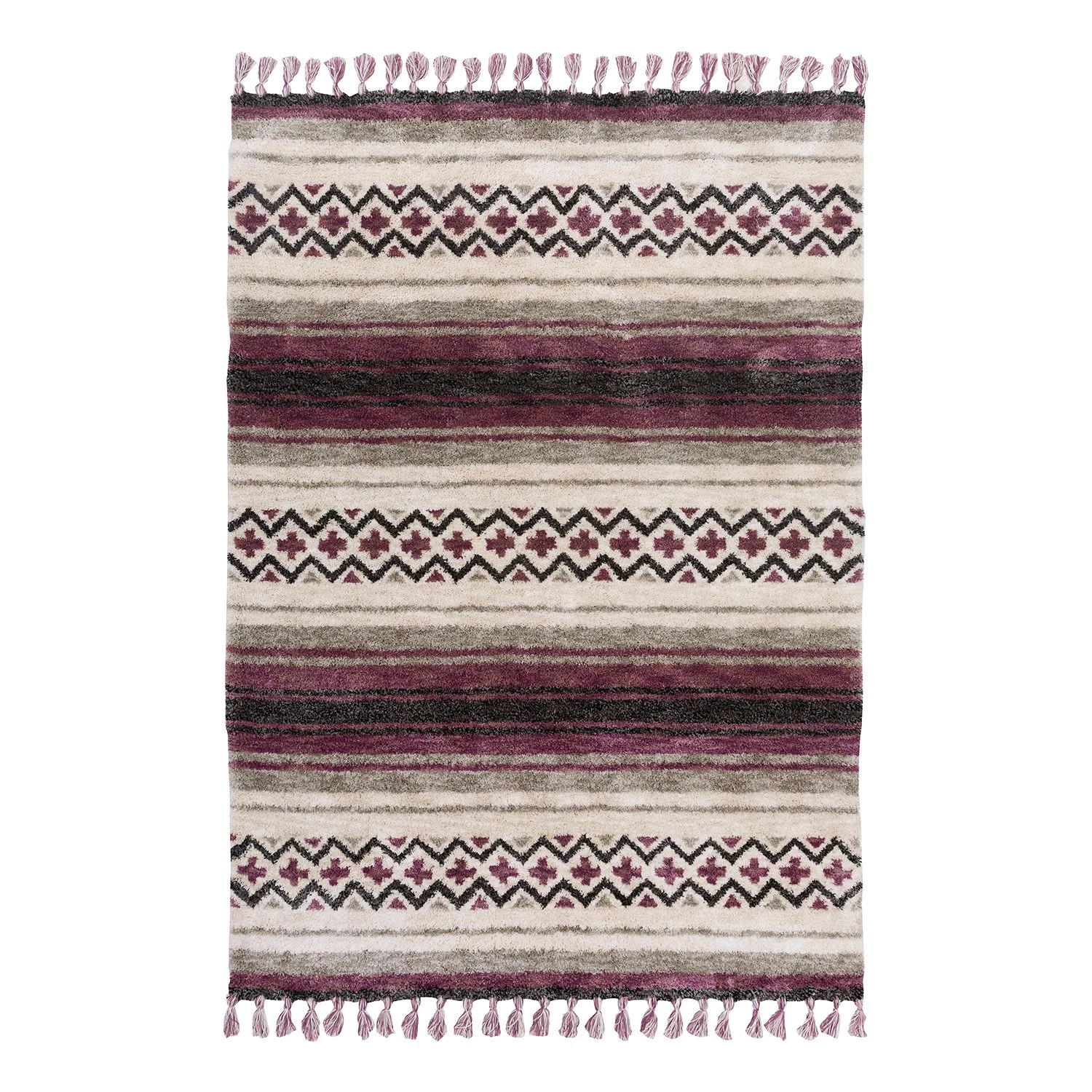 Gino Falcone Tapis Vittoria IV - Fibres synthétiques - Sable / Bordeaux - 160 x 230 cm 3 Gino Falcone Tapis Vittoria IV - Fibres synthétiques - Sable / Bordeaux - 160 x 230 cm