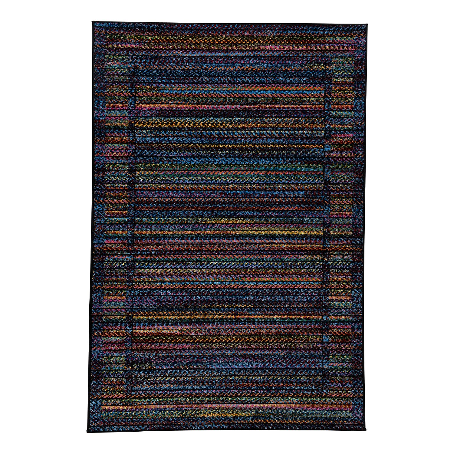 Gino Falcone Tapis Monia Night - Fibres synthétiques - Noir / Multicolore - 80 x 150 cm 3 Gino Falcone Tapis Monia Night - Fibres synthétiques - Noir / Multicolore - 80 x 150 cm
