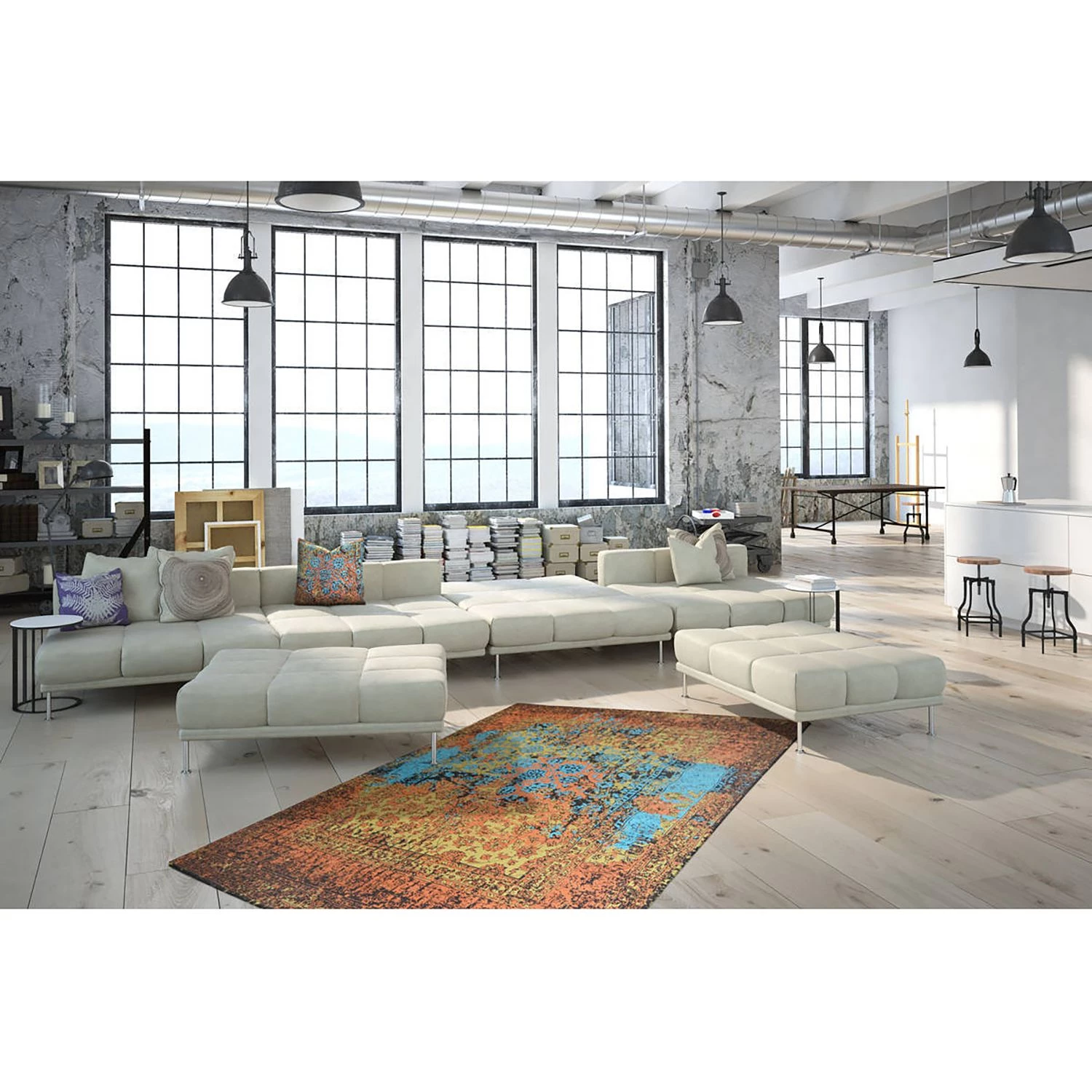 Kayoom Tapis en laine Solitaire 610 - 160 x 230 cm 4 Kayoom Tapis en laine Solitaire 610 - 160 x 230 cm – Image 2