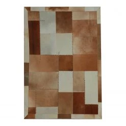 Kayoom Tapis en peau Mystic 110 - Marron - 120 x 170 cm