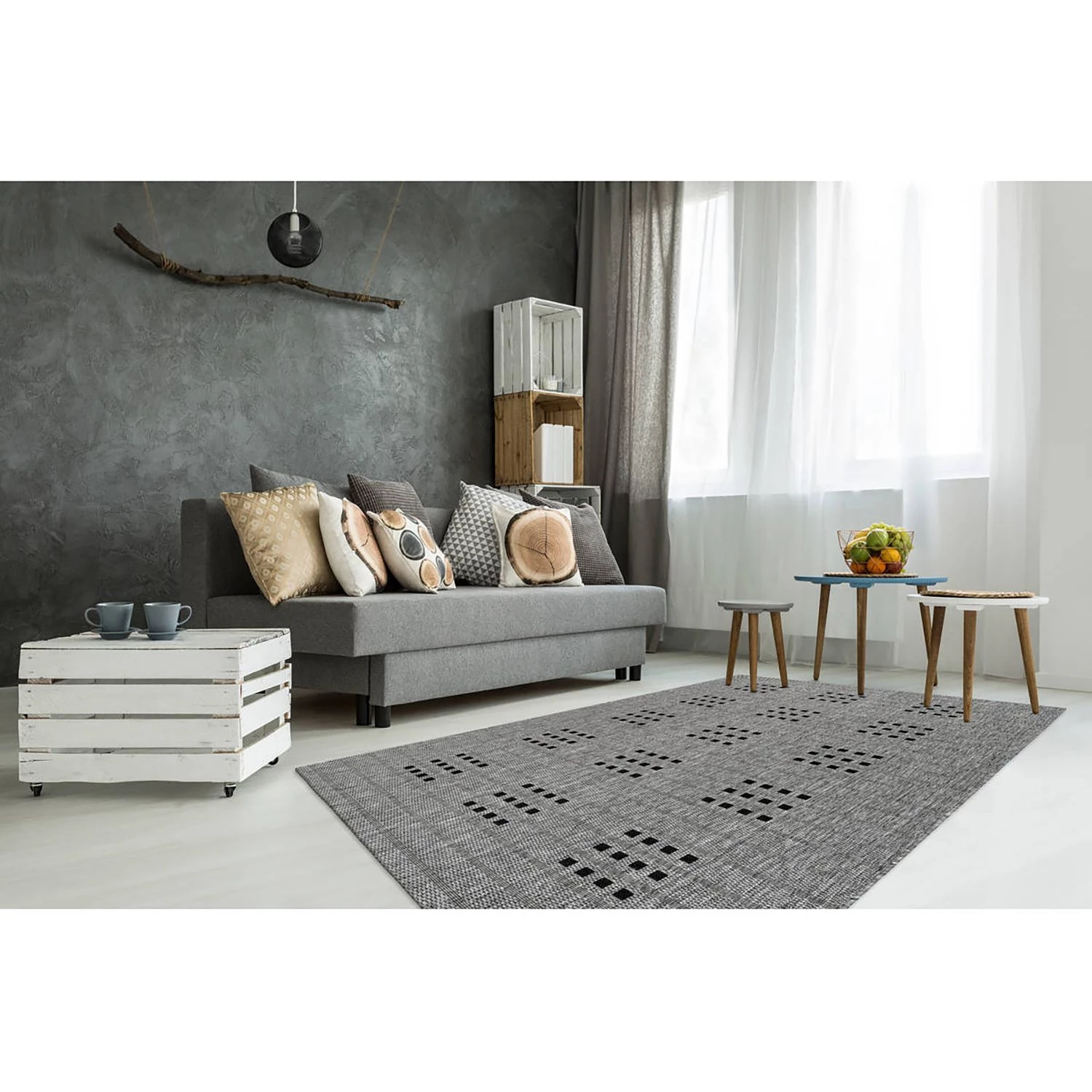 Kayoom Tapis Indonesia-Malang - Argenté - 160 x 230 cm 4 Kayoom Tapis Indonesia-Malang - Argenté - 160 x 230 cm – Image 2