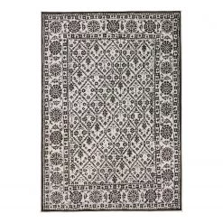 Northrugs Tapis intérieur / extérieur Curacao - Fibres synthétiques - Noir - 120 x 170 cm