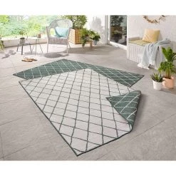 Northrugs Tapis intérieur / extérieur Malaga - Fibres synthétiques - Vert foncé - 200 x 290 cm -Tapis Soldes Boutique 1000167001 190412 14573800365 MOOD GALLERYIMAGES P000000001000167001 mood