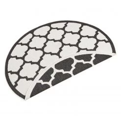 Northrugs Tapis intérieur / extérieur Palermo - Fibres synthétiques - Noir - Diamètre : 200 cm -Tapis Soldes Boutique 1000167128 190412 15011501008 GALLERYIMAGES P000000001000167128