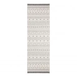 Northrugs Tapis de couloir Kuba - Fibres synthétiques - Gris - 80 x 250 cm