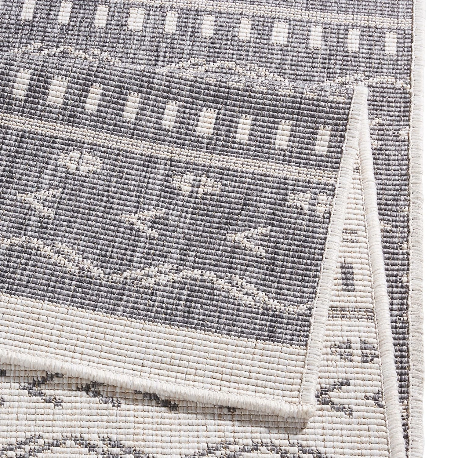 Northrugs Tapis de couloir Kuba - Fibres synthétiques - Gris - 80 x 250 cm 7 Northrugs Tapis de couloir Kuba - Fibres synthétiques - Gris - 80 x 250 cm – Image 5