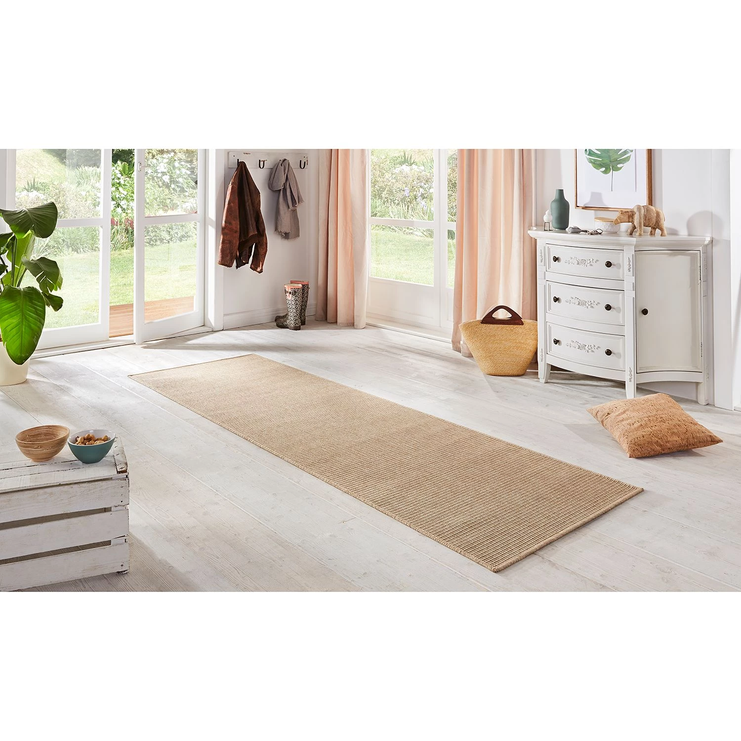 BT Carpet Tapis intérieur / extérieur Nature - Fibres synthétiques - Beige 4 BT Carpet Tapis intérieur / extérieur Nature - Fibres synthétiques - Beige – Image 2