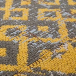 Kayoom Tapis Symphony 160 - Coton - Doré - 150 x 80 cm -Tapis Soldes Boutique 1000171660 190506 11221300146 GALLERYIMAGES P000000001000171660