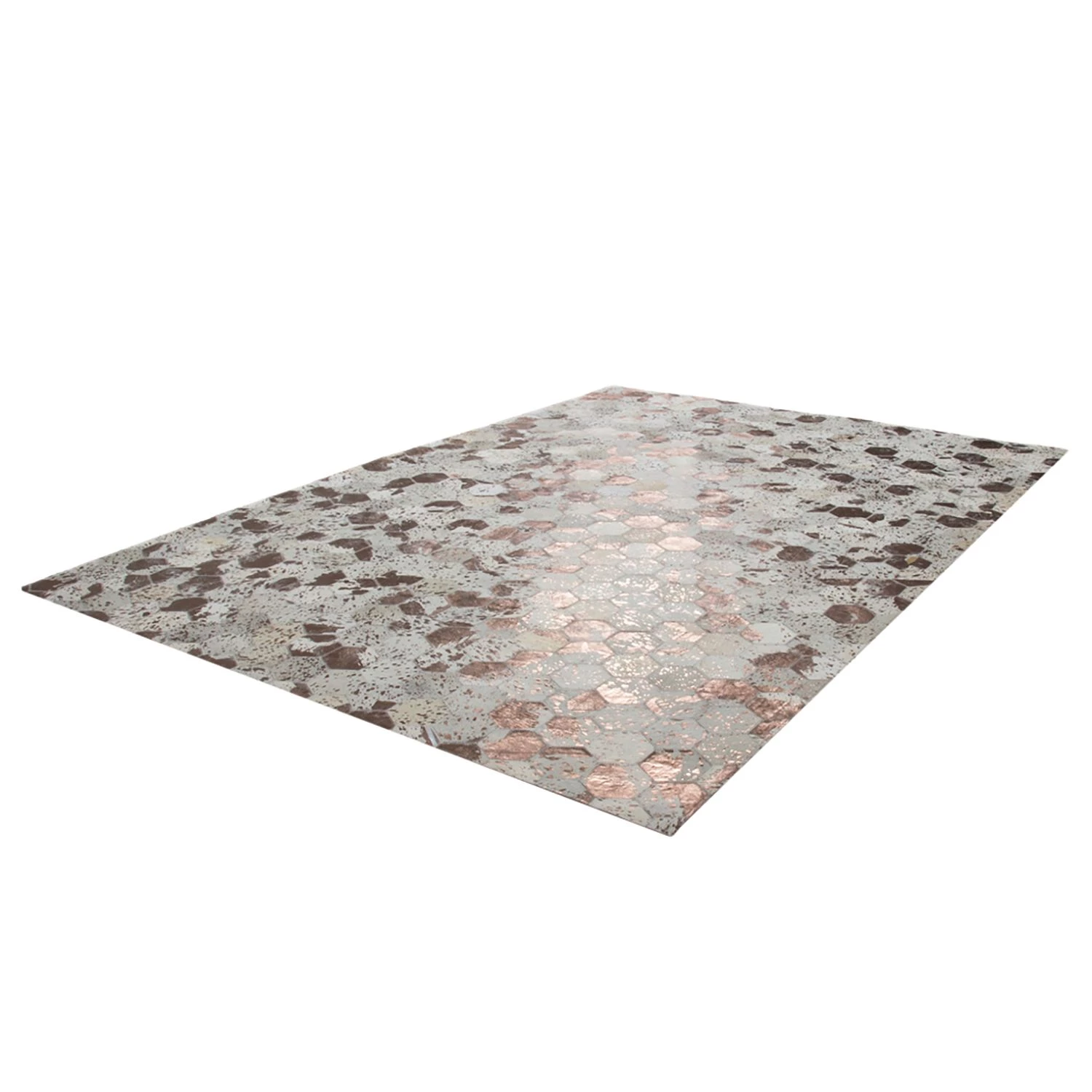 Kayoom Tapis en peau Spark 210 - Cuir véritable - Cuivre - 150 x 80 cm 5 Kayoom Tapis en peau Spark 210 - Cuir véritable - Cuivre - 150 x 80 cm – Image 3