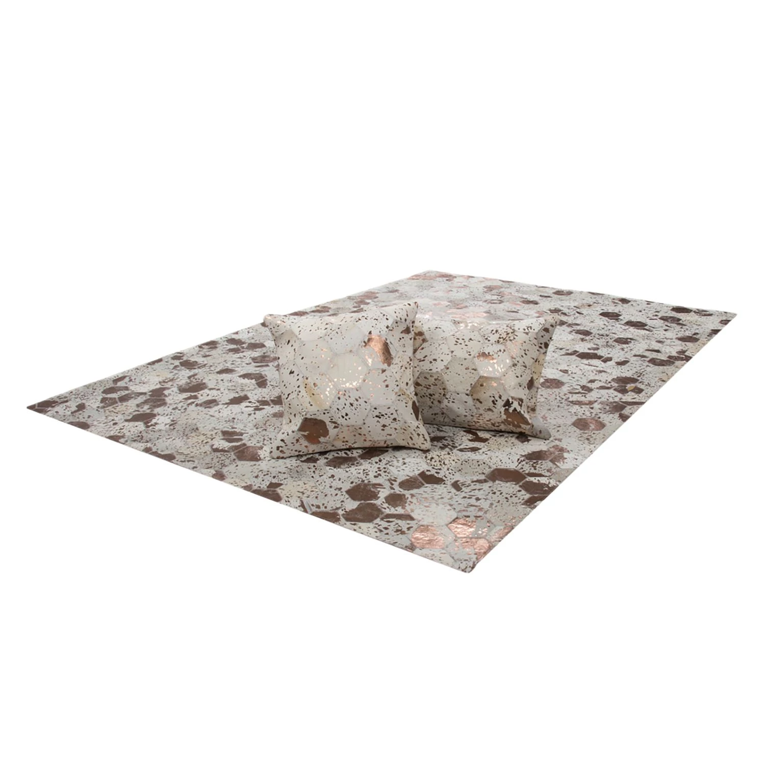 Kayoom Tapis en peau Spark 210 - Cuir véritable - Cuivre - 150 x 80 cm 6 Kayoom Tapis en peau Spark 210 - Cuir véritable - Cuivre - 150 x 80 cm – Image 4