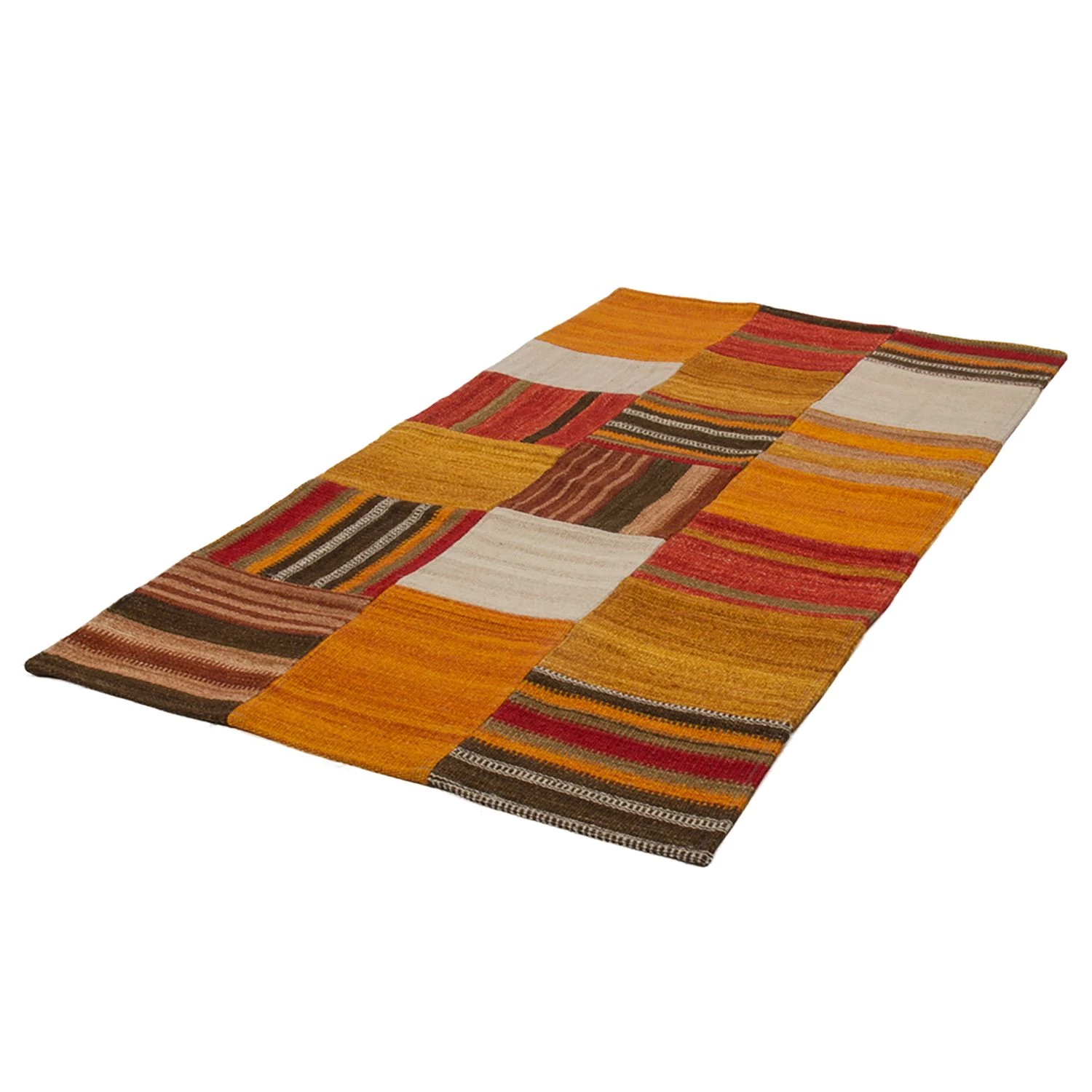 Kayoom Tapis Radical 210 - Laine - Terre cuite / Multicolore - 150 x 80 cm 5 Kayoom Tapis Radical 210 - Laine - Terre cuite / Multicolore - 150 x 80 cm – Image 3