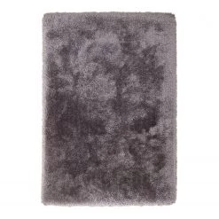 Kayoom Tapis épais Cosy 110 - Tissu - Argenté - 150 x 80 cm