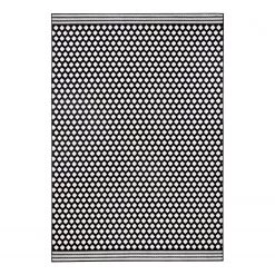 Zala Living Tapis Spot - Tissu - Noir / Blanc - 160 x 230 cm