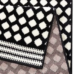 Zala Living Tapis Spot - Tissu - Noir / Blanc - 160 x 230 cm -Tapis Soldes Boutique 1000172337 190507 14313900171 GALLERYIMAGES P000000001000172337