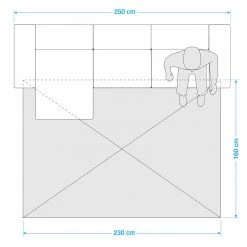 Zala Living Tapis Spot - Tissu - Noir / Blanc - 160 x 230 cm -Tapis Soldes Boutique 1000172337 190507 14313900172 GALLERYIMAGES P000000001000172337