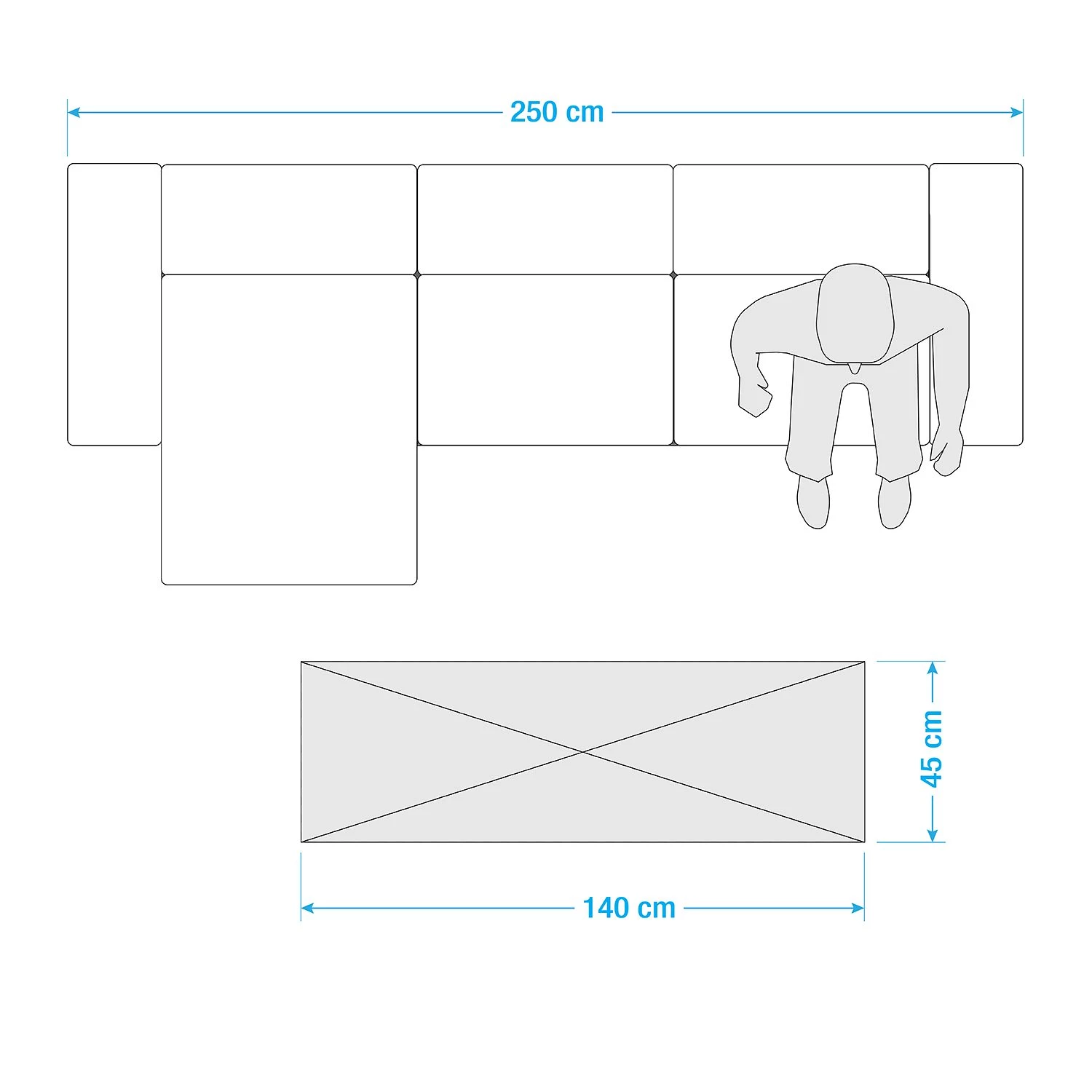 Zala Living Tapis de cuisine Tile - Tissu - Gris 6 Zala Living Tapis de cuisine Tile - Tissu - Gris – Image 4