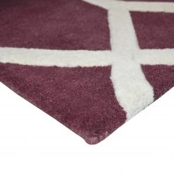 Top Square Tapis Limoges II - Laine - Rouge Bordeaux - 160 x 230 cm -Tapis Soldes Boutique 1000172989 191010 12230200025 DETAILS P000000001000172989