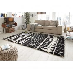 Mint Rugs Tapis épais Inspire - Fibres synthétiques - Noir - 160 x 230 cm -Tapis Soldes Boutique 1000173189 190523 06135700438 MOOD GALLERYIMAGES P000000001000173189 mood