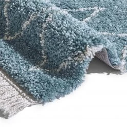 Mint Rugs Tapis épais Ruby - Fibres synthétiques - Bleu Gris - 80 x 150 cm -Tapis Soldes Boutique 1000173274 190523 06150700780 GALLERYIMAGES P000000001000173274