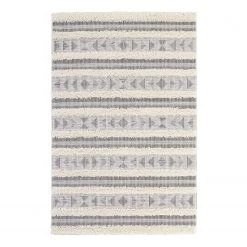 Mint Rugs Tapis intérieur / extérieur Azrou - Fibres synthétiques - Crème / Gris clair - 115 x 170 cm