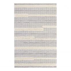 Mint Rugs Tapis intérieur / extérieur Ifrane - Fibres synthétiques - Gris clair / Crème - 194 x 290 cm