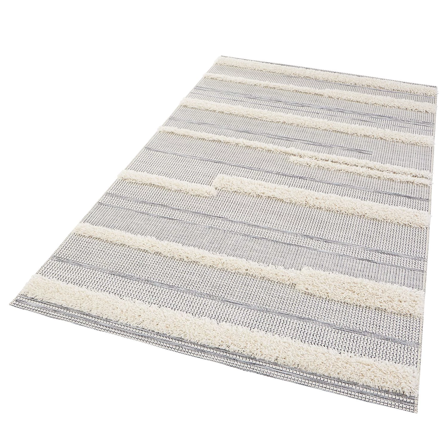 Mint Rugs Tapis intérieur / extérieur Ifrane - Fibres synthétiques - Gris clair / Crème - 194 x 290 cm 5 Mint Rugs Tapis intérieur / extérieur Ifrane - Fibres synthétiques - Gris clair / Crème - 194 x 290 cm – Image 3