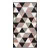 Andiamo Tapis Salamanca - Polypropylène - Vieux rose / Gris - 80 x 150 cm