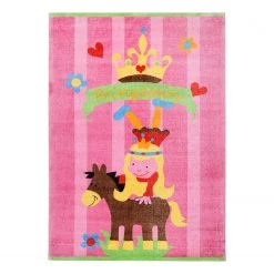 THEKO die markenteppiche Tapis enfant Mamba Princess - Tissu - Multicolore - 120 x 180 cm