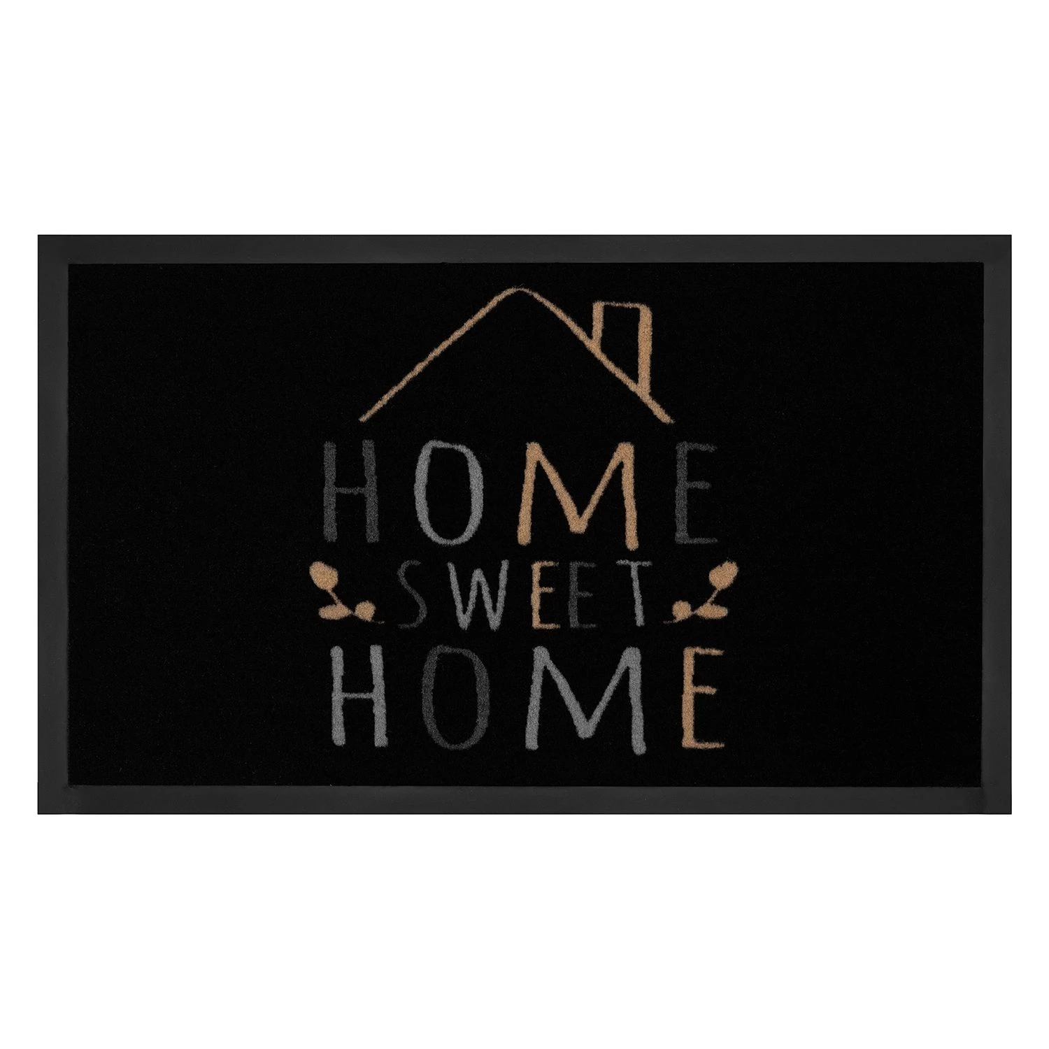 Hanse Home Paillasson Home Sweet Home - Tissu - Noir 3 Hanse Home Paillasson Home Sweet Home - Tissu - Noir