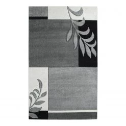 Sehrazat Tapis à poils courts Florida - Tissu -Gris / Crème - 200 x 290 cm
