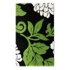 Sehrazat Tapis à poils courts Florida Grow - Tissu - Noir / Vert - 200 x 290 cm