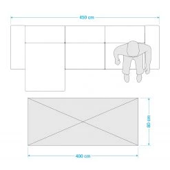 Hanse Home Tapis de couloir Pure - Tissu mélangé - Gris clair - 80 x 400 cm -Tapis Soldes Boutique 1000180388 190814 08522500525 SKETCH DETAILS P000000001000180388 sketch