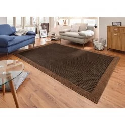 Hanse Home Tapis Simple - Tissu mélangé - Marron - 120 x 170 cm -Tapis Soldes Boutique 1000180452 190814 08530100821 MOOD DETAILS P000000001000180452 mood