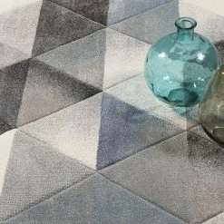 Wecon Home Tapis Lighthouse - Tissu - Gris / Bleu foncé - 120 x 170 cm -Tapis Soldes Boutique 1000181169 190711 13510200209 DETAILS P000000001000181169