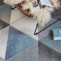 Wecon Home Tapis Lighthouse - Tissu - Gris / Bleu foncé - 120 x 170 cm -Tapis Soldes Boutique 1000181169 190711 13510200210 DETAILS P000000001000181169