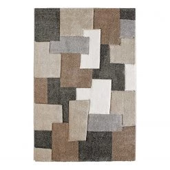 Obsession Tapis My Acapulco III - Fibres synthétiques - Taupe / Gris - 160 x 230 cm