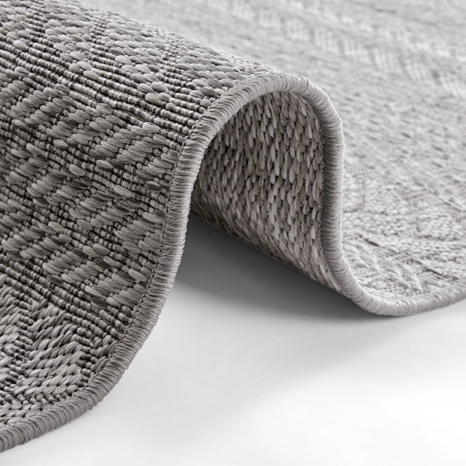 Northrugs Tapis intérieur / extérieur Granado - Fibres synthétiques - Gris clair - 160 x 230 cm 6 Northrugs Tapis intérieur / extérieur Granado - Fibres synthétiques - Gris clair - 160 x 230 cm – Image 4