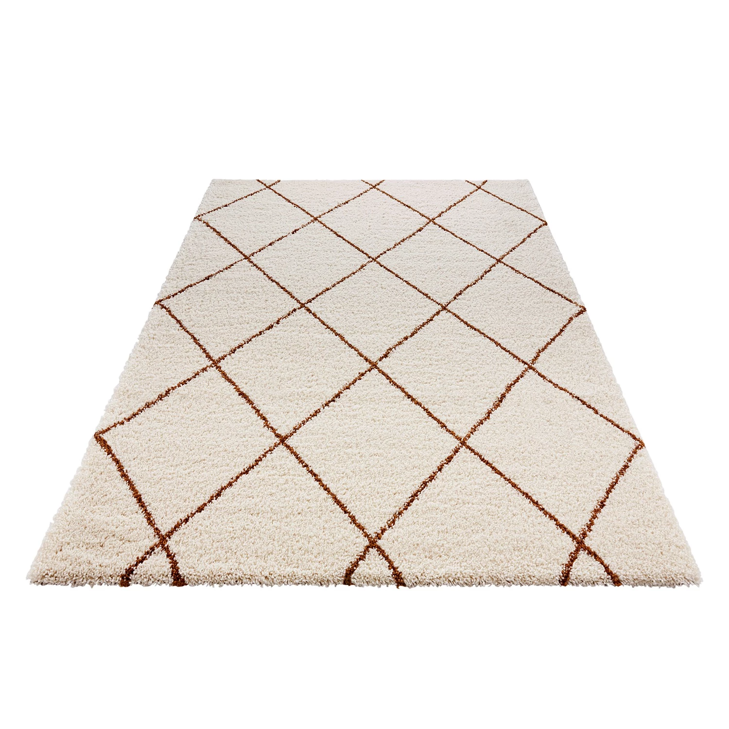 Mint Rugs Tapis épais Feel - Fibres synthétiques - Crème / Marron - 160 x 230 cm 5 Mint Rugs Tapis épais Feel - Fibres synthétiques - Crème / Marron - 160 x 230 cm – Image 3