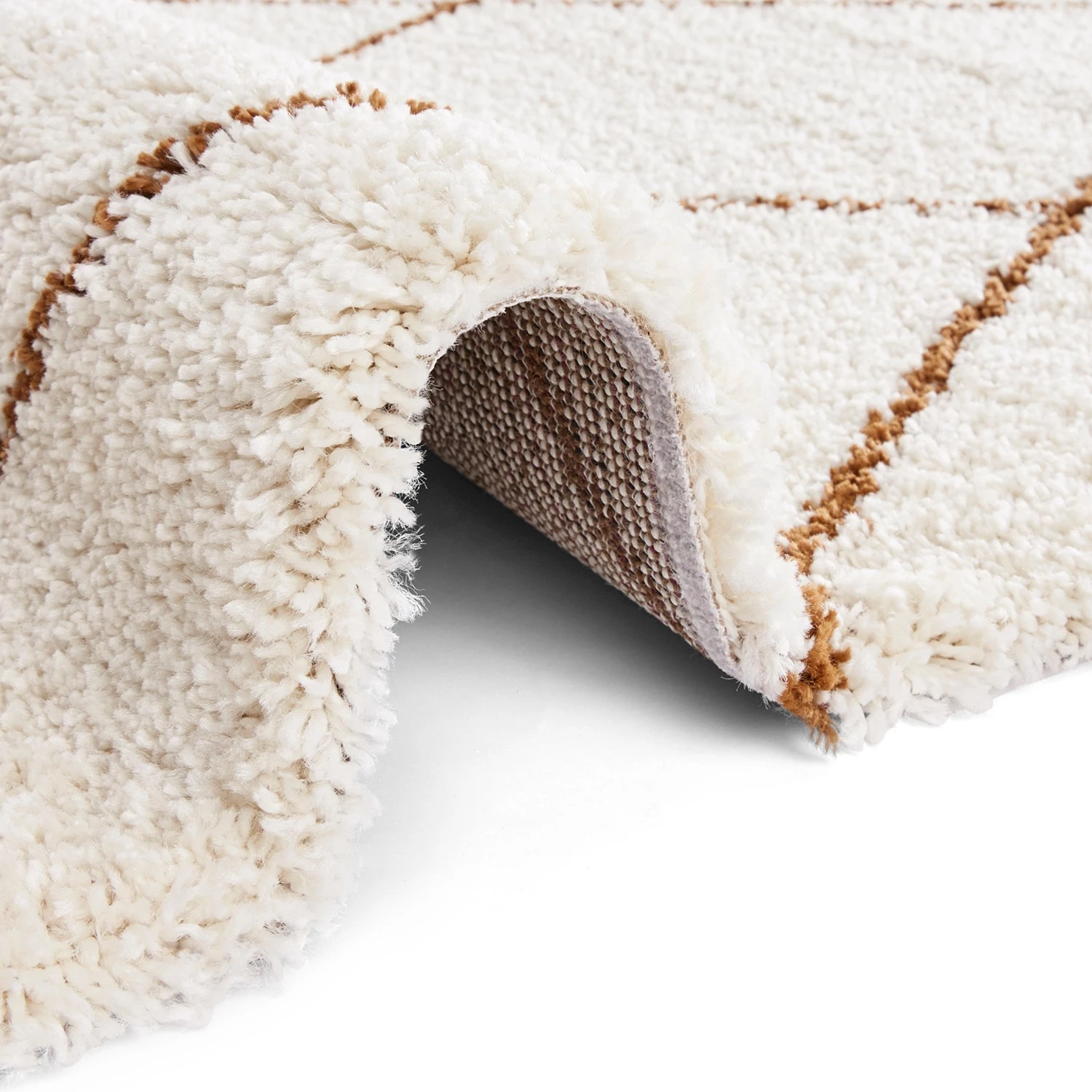 Mint Rugs Tapis épais Feel - Fibres synthétiques - Crème / Marron - 160 x 230 cm 6 Mint Rugs Tapis épais Feel - Fibres synthétiques - Crème / Marron - 160 x 230 cm – Image 4