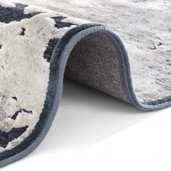 ELLE DECORATION Tapis Arroux - Viscose - Crème / Bleu marine - 200 x 300 cm -Tapis Soldes Boutique 1000193663 191112 14104200048 DETAILS P000000001000193663