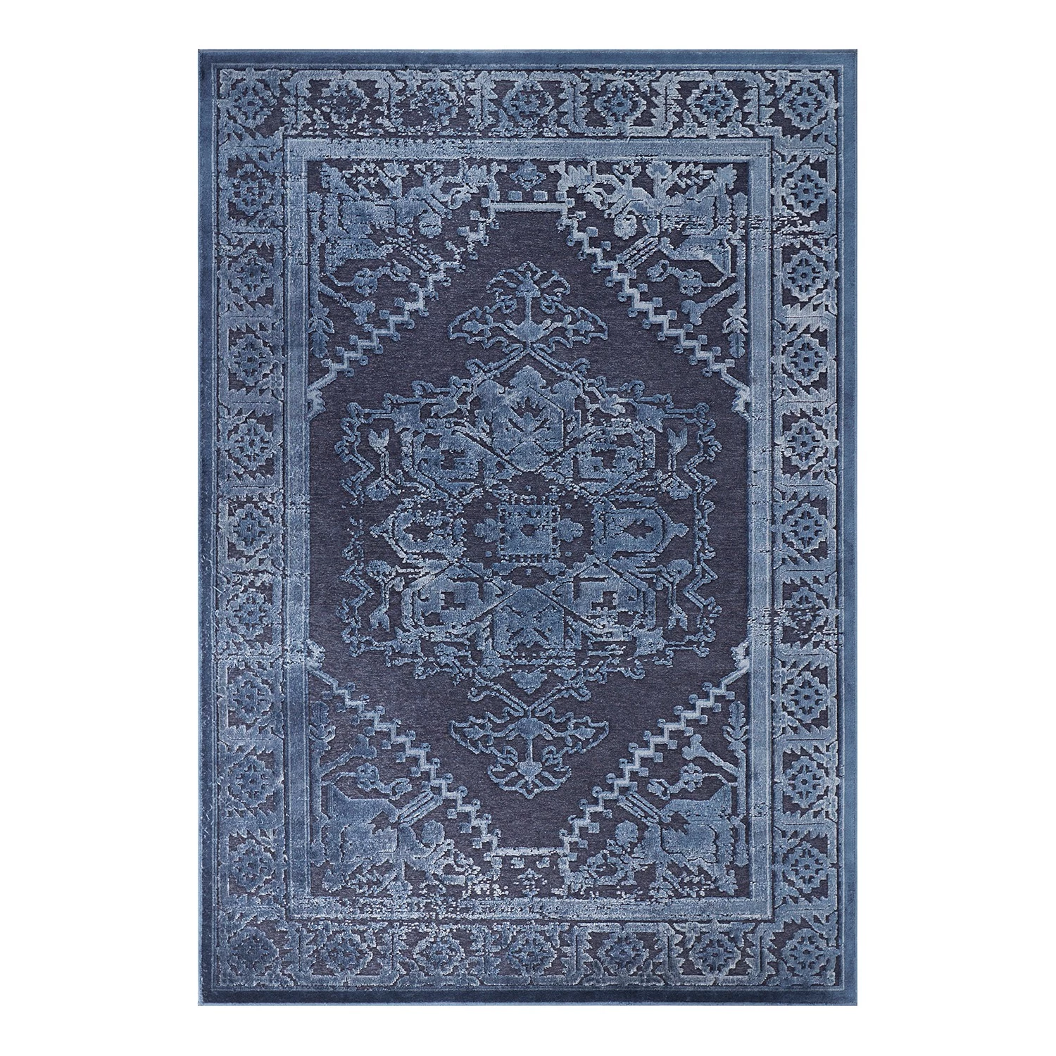 ELLE DECORATION Tapis Vilaine - Viscose - Bleu marine - 160 x 230 cm 3 ELLE DECORATION Tapis Vilaine - Viscose - Bleu marine - 160 x 230 cm