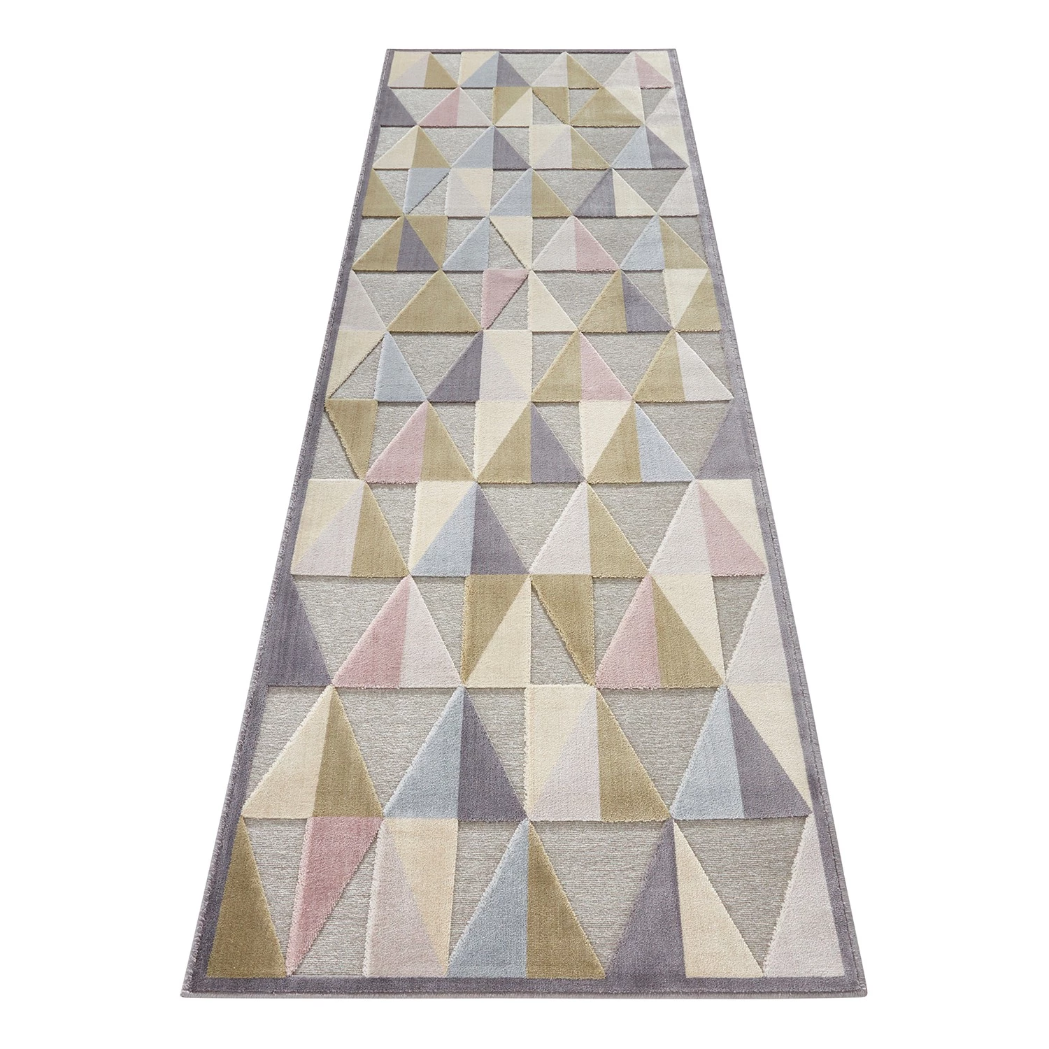 ELLE DECORATION Tapis de couloir Creuse - Viscose - Gris clair / Lavande 4 ELLE DECORATION Tapis de couloir Creuse - Viscose - Gris clair / Lavande – Image 2