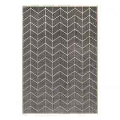 ELLE DECORATION Tapis Loire - Viscose - Gris / Crème - 80 x 125 cm
